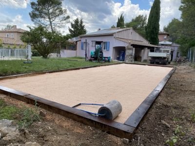 Création d’un terrain de pétanque